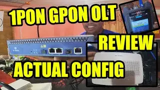 1PON GPON OLT REVIEW | 5V5 ONT GPON ACTUAL SPEEDTEST | Step By Step Tutorials