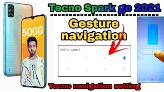 Tecno spark back button chenge // Tecno spark go 2021 navigation bar change,hide