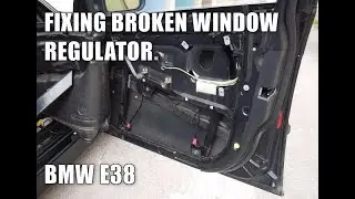 Fixing broken window regulator BMW E38