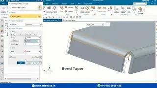 How to create taper bend of a flange? - Nx Sheetmetal #19
