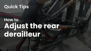 How to adjust the rear derailleur for the bike | cyrusher sports #quicktips