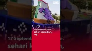 Menjadi Sasaran Vandalisme, Tugu Sepatu yang Baru Diresmikan Kini Raib 