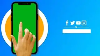 Hand Touch Green Screen | Green Screen video | Chroma Key | Subscribe Intro