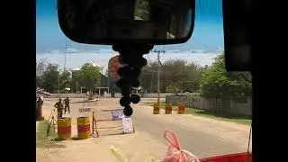 Жёсткий шмон военными на предмет оружия в автобусе на блокпосту!