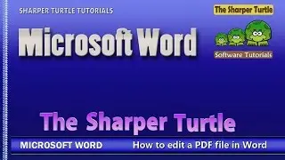 Microsoft Word - How to edit a PDF file in Word