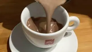 Hot Chocolate with illy's milk frother