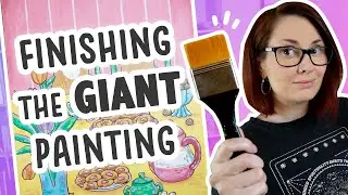 Do I LOVE it.. or HATE it? - GIANT Painting Part 2