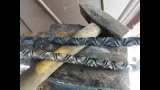 Hot forging reverse torsion bar with your own hands.