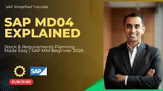 SAP MD04 Stock/Requirements List 2026 | Explained Step-by-Step for Beginners (SAP MM MRP Guide)