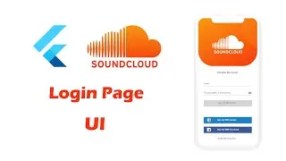 Flutter SoundCloud Login Page UI | Speed Code