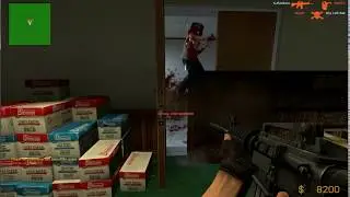 Holding a Barricade alone vs all server CSS Zombie Mod raw sound 