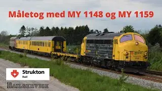 RSEJ MY 1159 og SRP MY 1148 med måletog 25/5 2020