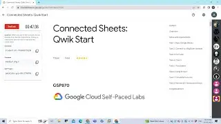 Connected Sheets: Qwik Start 