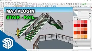 SketchUp 2021 | MAJ Plugin for Stair and Railings