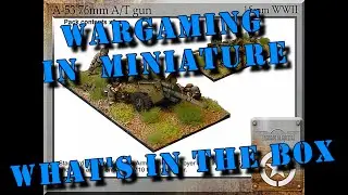 Wargaming in Miniature ☺ What's in the Box ☺ Forged in Battle 15mm ww2 US 76mm ATG