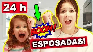 24 HORAS ESPOSADA A MI HERMANA ERIKA. RETO MUY DIFÍCIL ¿RESISTIMOS? | Daniela Golubeva