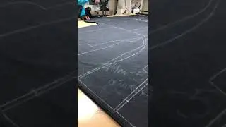 Раскрой ткани сабельный ножом