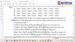 BÀI TẬP - Bài 1 - Chủ đề F - Tin học 12 - Làm quen với ngôn ngữ đánh dấu siêu văn bản - Cánh Diều