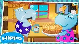Hippo 🌼 Good morning 🌼 Grandfather and grandmother 🌼Cartoon game for kids