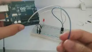 Exercício acender LED com interruptor