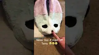 Never buy a mask off Temu 😭😭#therian #trending #trending #funny #fypシ #antizoo #mask #cute