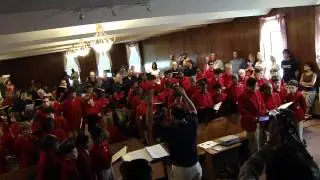 Philadelphia Boys Choir performing before leaving on their Baltic Tour 2012