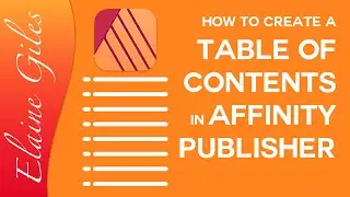 How to Create a Table of Contents in Affinity Publisher