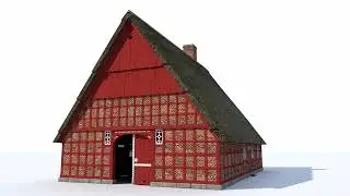 Low German Farmhouse (Niederdeutsches Hallenhaus) 3D Reconstruction