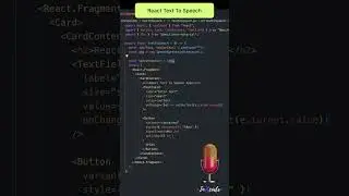 How to convert Text into voice 🎙 | React JS 