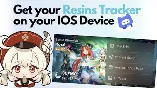 How to get your RESINS TRACKER (HOYOLAB WIDGET) on your IOS DEVICE