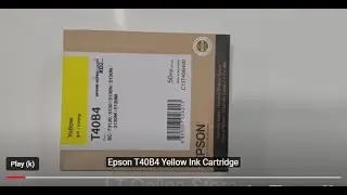 Epson T40B4 Yellow Ink Cartridge    #epson   #ink