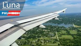 American Airlines Airbus A320 Flight From Philadelphia to Kansas City