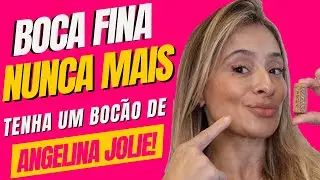 LÁBIOS VOLUMOSOS sem precisar Preencher! Vem ver como!