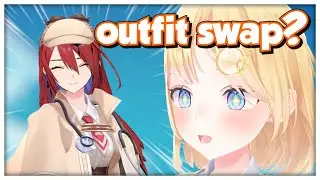 Liz Would Love to Do an Outfit Swap with Ame, also HoloJustice Reaction to Myth's ReUnion