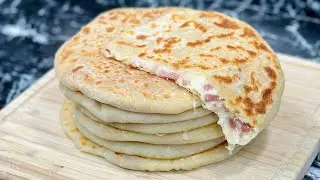 Pan-fried stuffed buns 😍 No oven required and economical, only 50 cents 💶