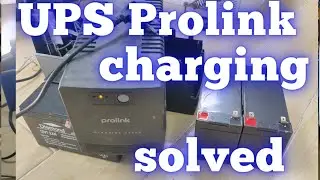 UPS Prolink 1250VA PRO1202SFCU not charging
