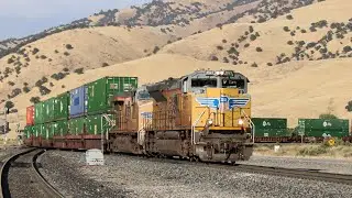 Chasing UP 8527 on Tehachapi Pass! AMAZING NF K5LLA!