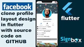 Flutter Tutorial for Beginners 9 | Facebook clone profile in flutter.