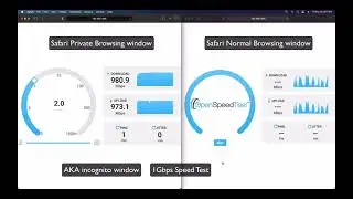 M1 Mac Safari Private Window vs Normal Window Performance Difference.