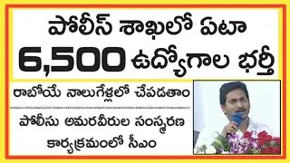 AP Police Constable and SI Posts Recruitment 2020 details in telugu