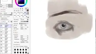 Как нарисовать глаз легко и просто.PaintTool SAI(1-я часть)