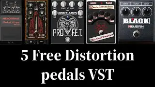 5 free distortion pedals VST