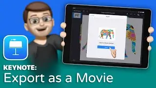 How to Export your work as a Video File in Keynote