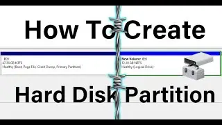 How to Create Hard Disk Partition | Shrink HDD Partition