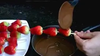 🍓Strawberry and Chocolate Skewers/Cook With Us Recipe