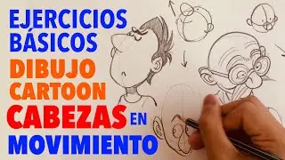 Como dibujar cabezas en movimiento