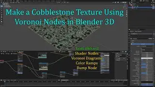 Procedural Cobblestone Texture Using Voronoi Nodes in Blender Tutorial