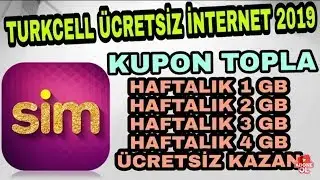 Guncel 2019 Turkcell sim ücretsiz internet 4GB kazan 2019