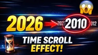 Alight Motion Time Scroll 🔥 3D Year Animation Trick! 