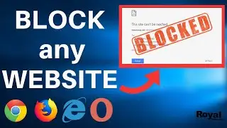 How to block any website without software || How to edit hosts file windows